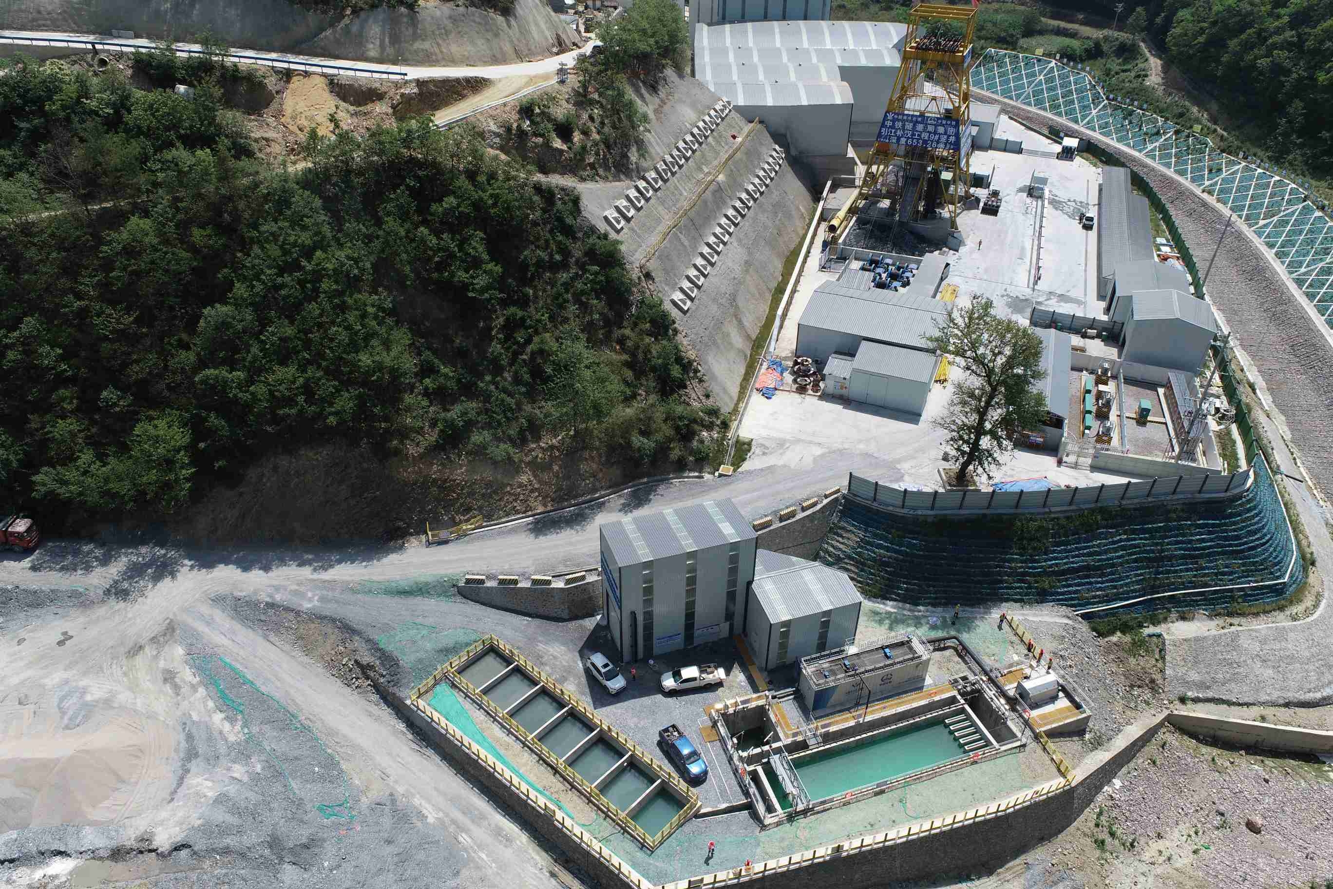 必赢网络游戏平台工业研制引江补汉隧道施工废水处理装备投入运行